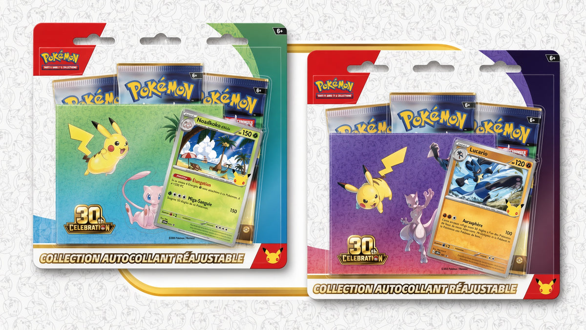 JCC Pokémon : Collection autocollant réajustable 30ᵉ Anniversaire